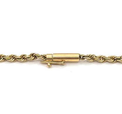 Vintage Rope Chain 21in in 14K Gold