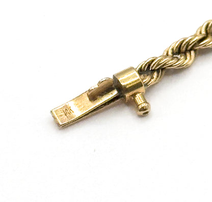 Vintage Rope Chain 21in in 14K Gold