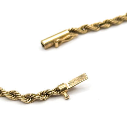 Vintage Rope Chain 21in in 14K Gold