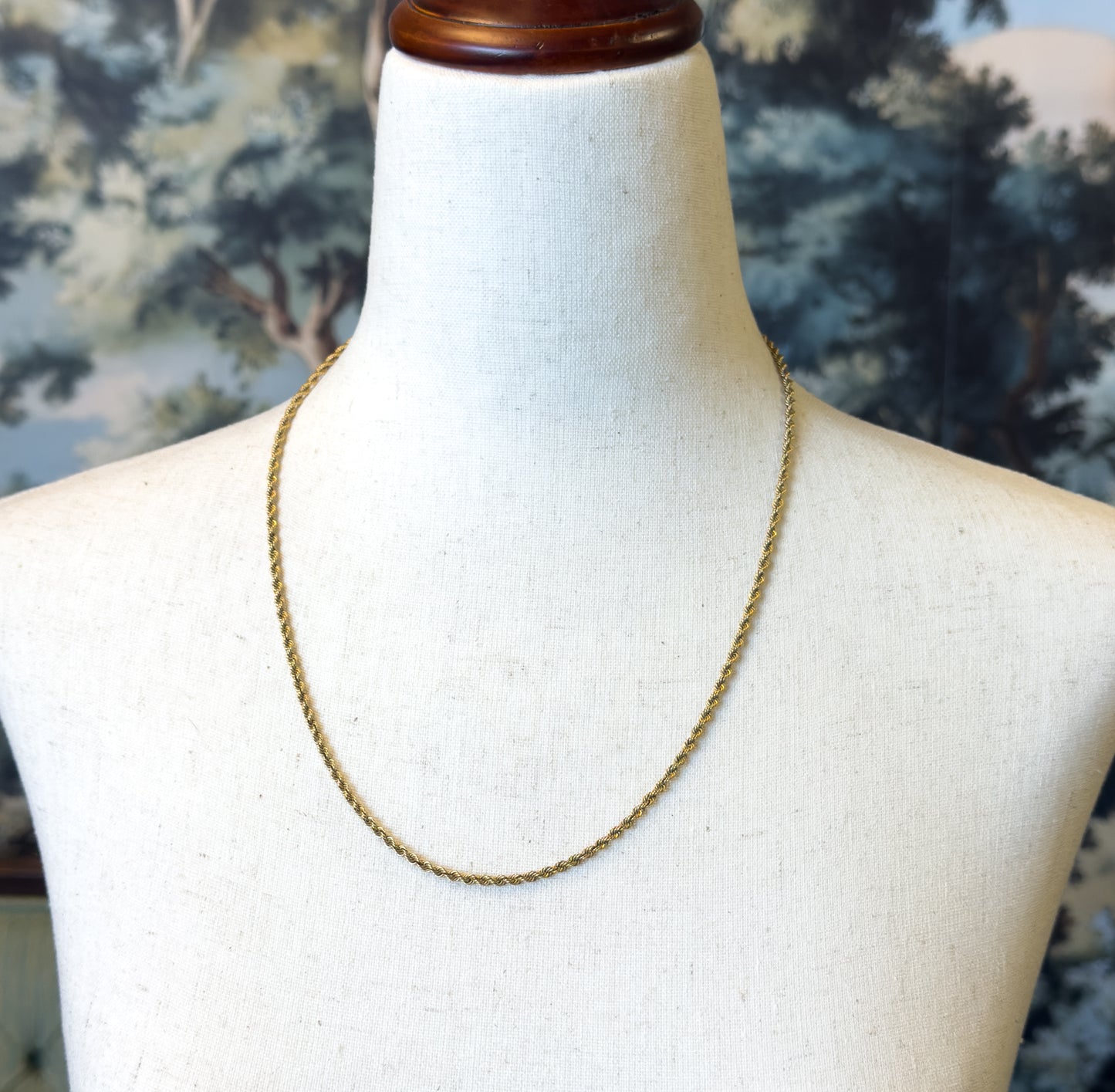 Vintage Rope Chain 21in in 14K Gold