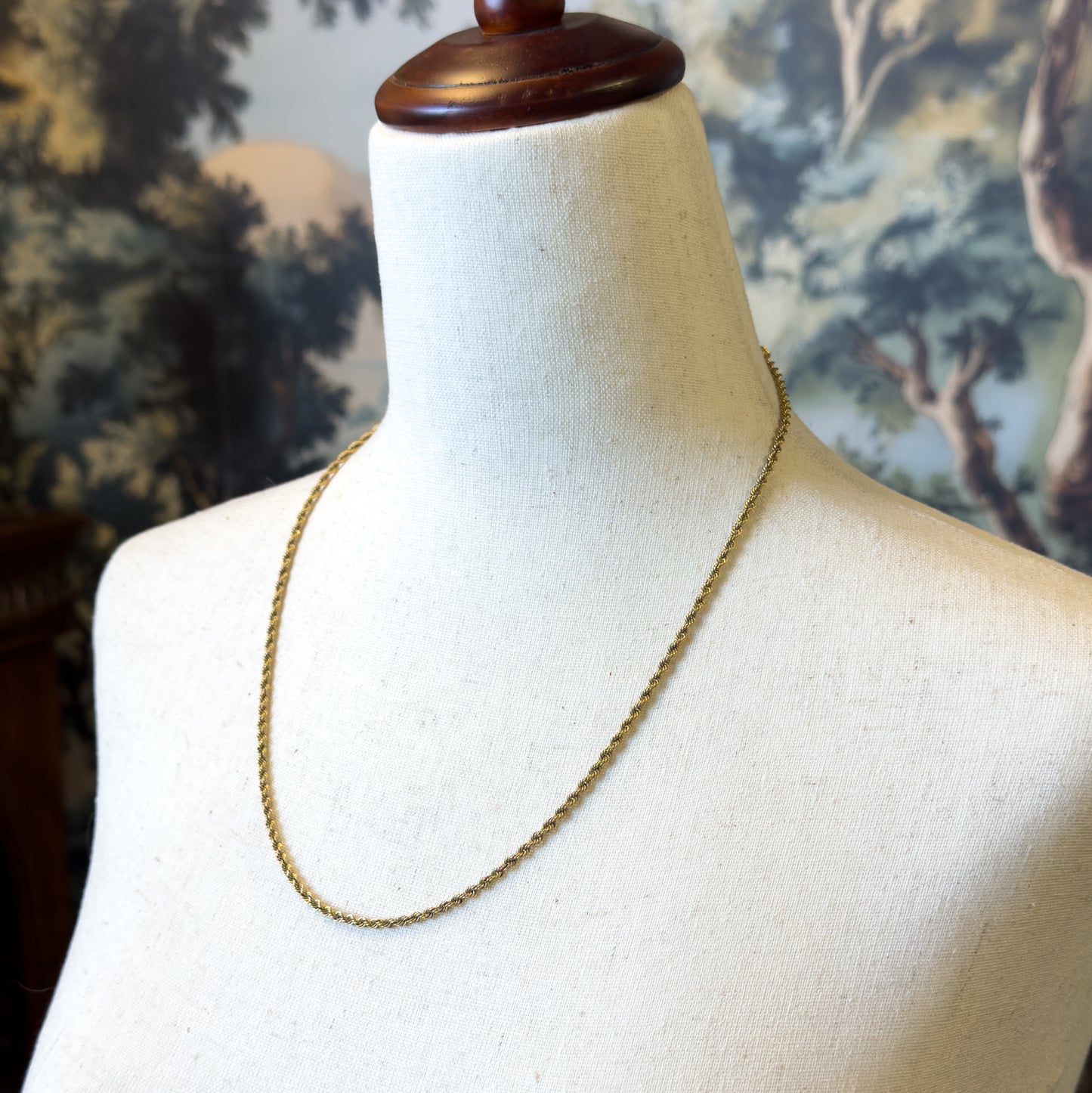 Vintage Rope Chain 21in in 14K Gold