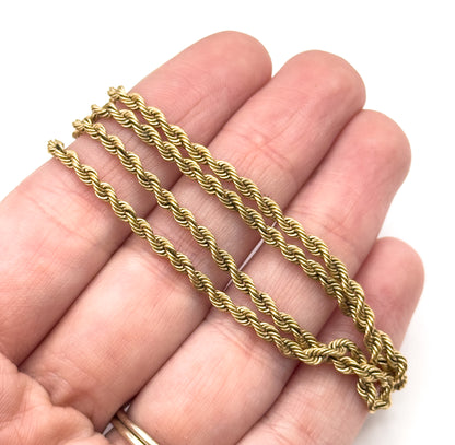 Vintage Rope Chain 21in in 14K Gold
