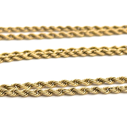 Vintage Rope Chain 21in in 14K Gold