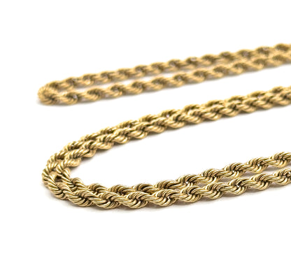 Vintage Rope Chain 21in in 14K Gold