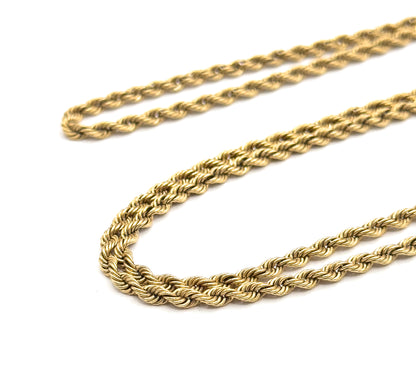 Vintage Rope Chain 21in in 14K Gold
