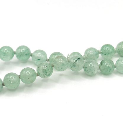 Vintage "Jade" Style Bi Gemstone Necklace with Gold accents