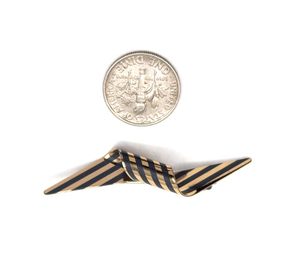 Vintage Designer Paul Morelli Silver & Gold Twist Brooch