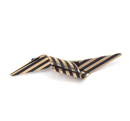 Vintage Designer Paul Morelli Silver & Gold Twist Brooch