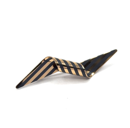 Vintage Designer Paul Morelli Silver & Gold Twist Brooch