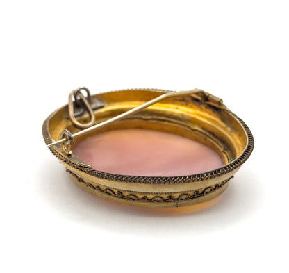 Victorian Etruscan Revival Cameo with Hunter