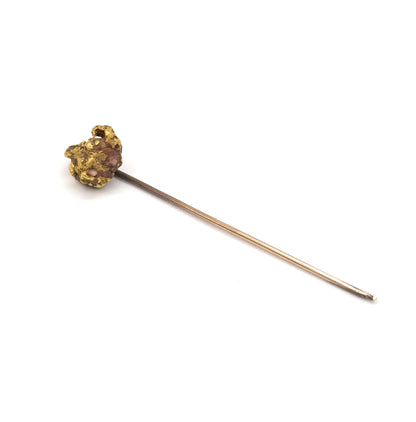 Antique Gold Rush Nugget Stickpin in Gold