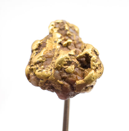 Antique Gold Rush Nugget Stickpin in Gold