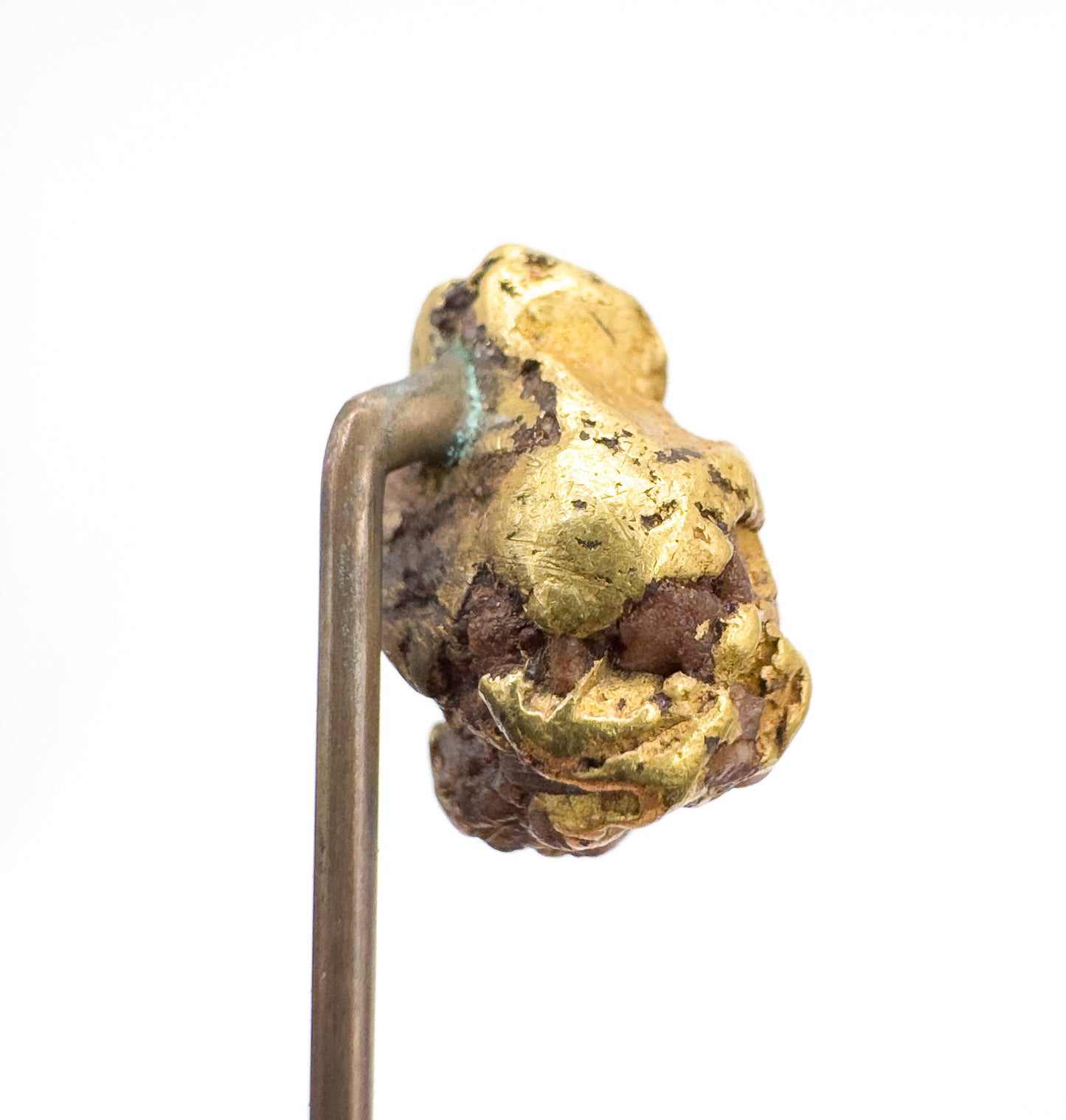 Antique Gold Rush Nugget Stickpin in Gold