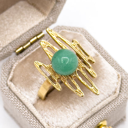 Vintage "Scribble" Ring in 18K Gold