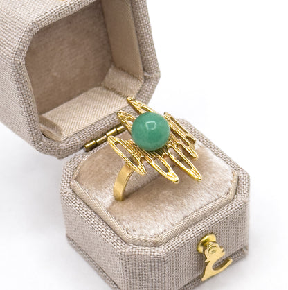 Vintage "Scribble" Ring in 18K Gold