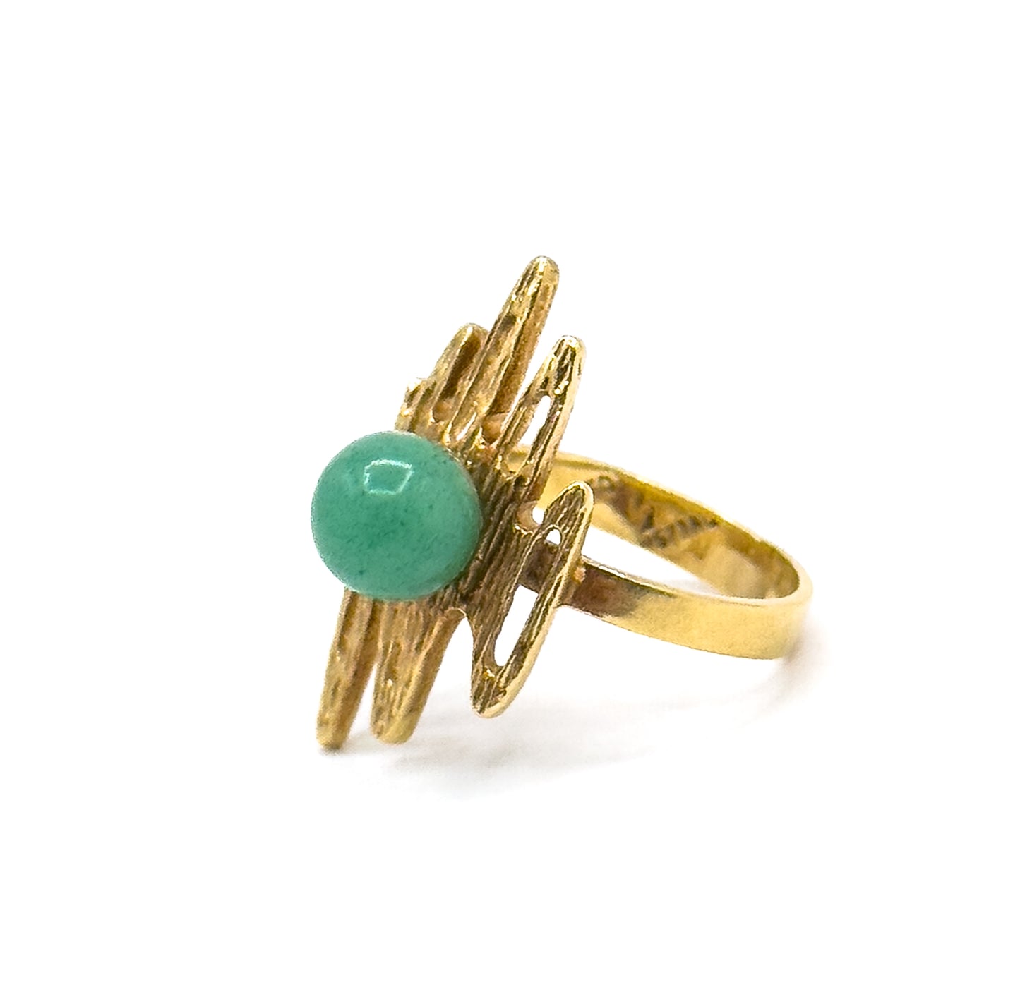 Vintage "Scribble" Ring in 18K Gold