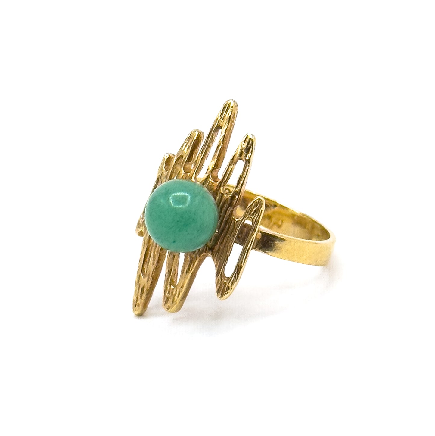 Vintage "Scribble" Ring in 18K Gold