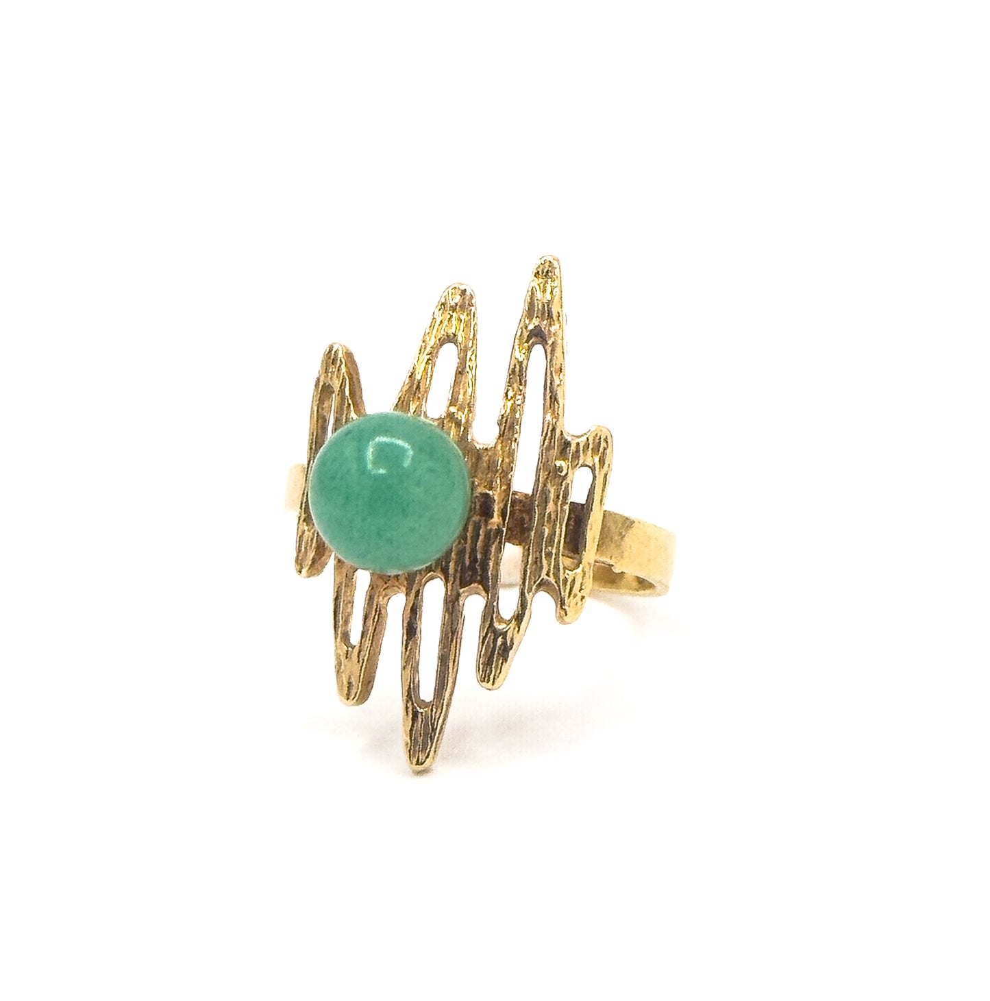 Vintage "Scribble" Ring in 18K Gold