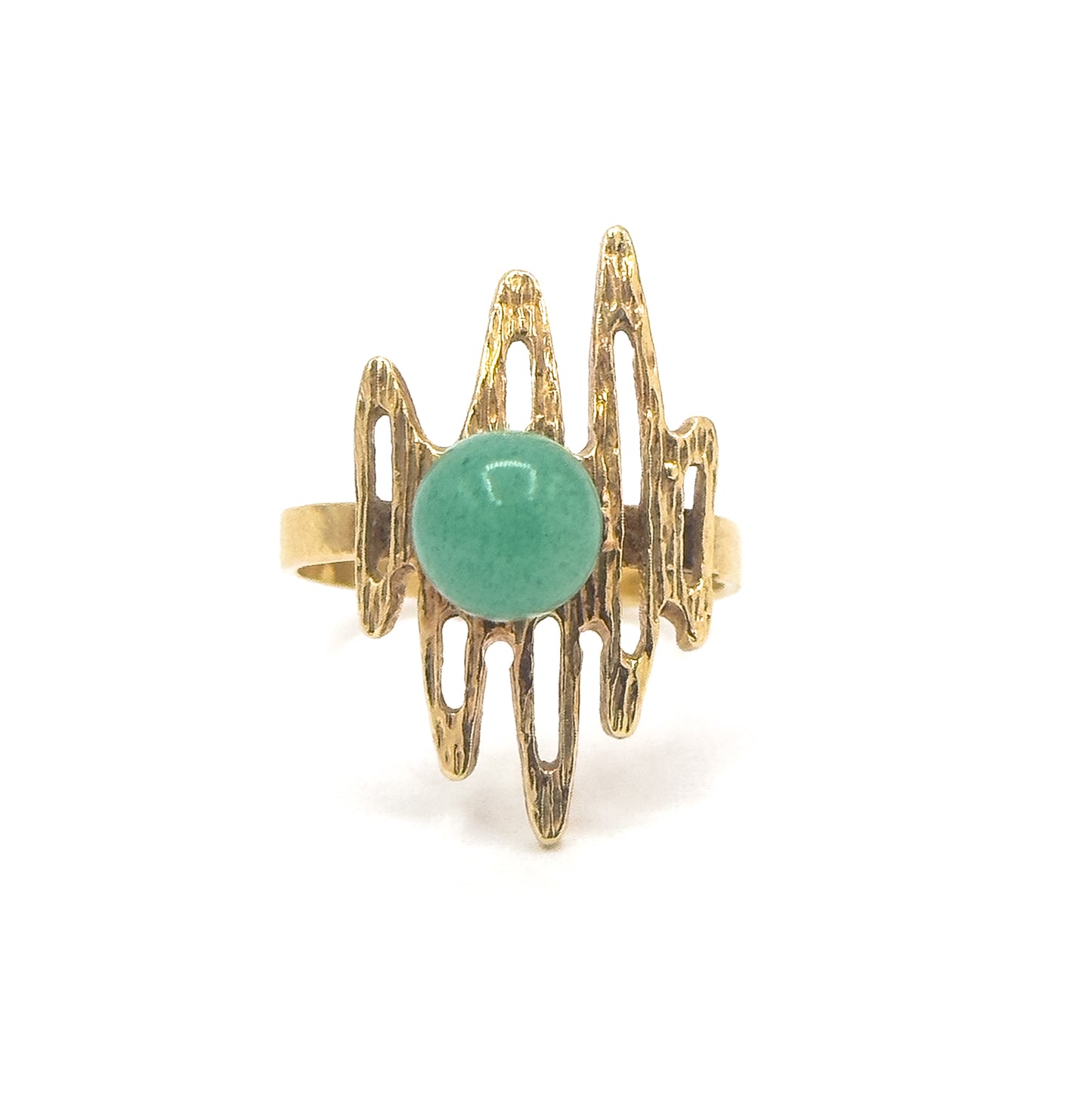 Vintage "Scribble" Ring in 18K Gold