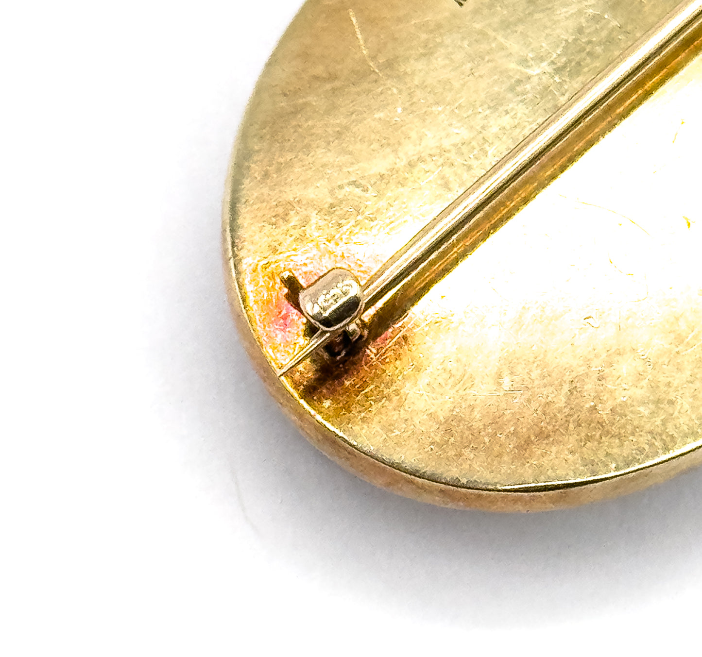 Edwardian Marcus & Co Reverse Carved Essex Crystal Pheasant Brooch in Gold