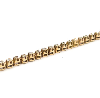 Vintage Diamond Tennis Bracelet in 14K Yellow Gold