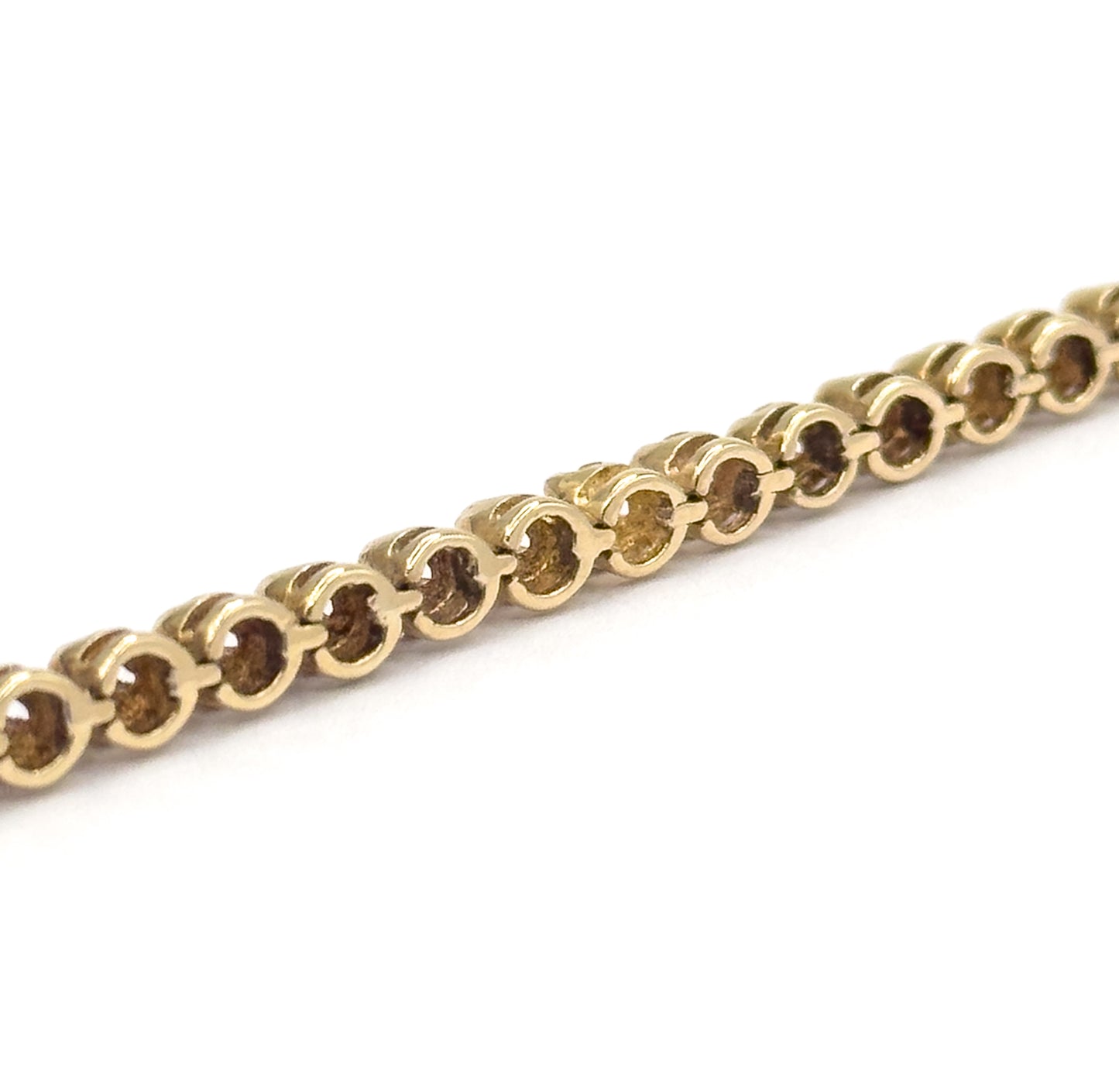 Vintage Diamond Tennis Bracelet in 14K Yellow Gold