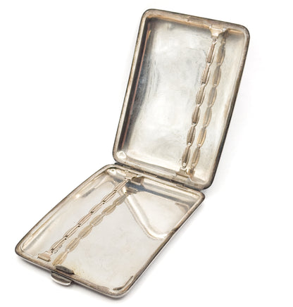 Vintage 950 Silver Engraved Acanthus Cigarette Case