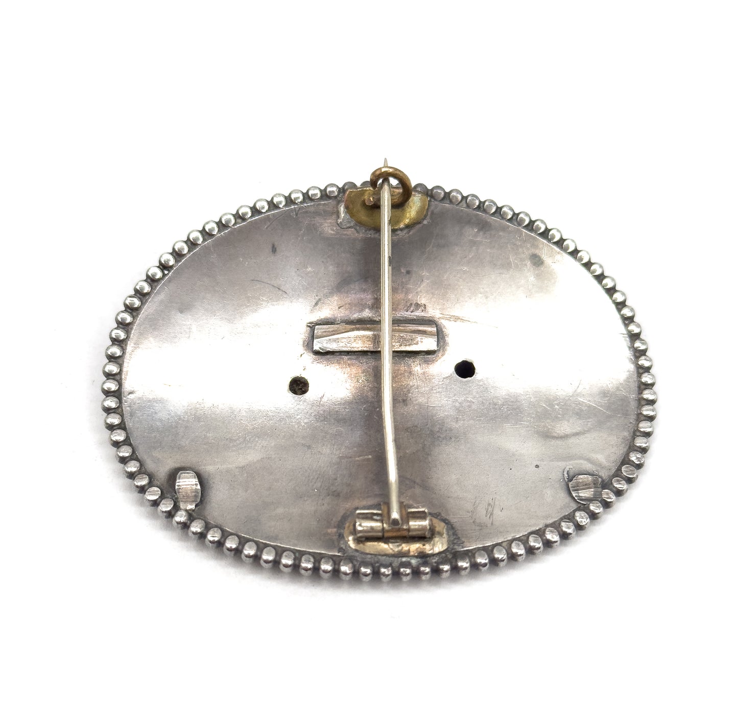 Art Nouveau Gibson Girl Conversion Brooch in Silver