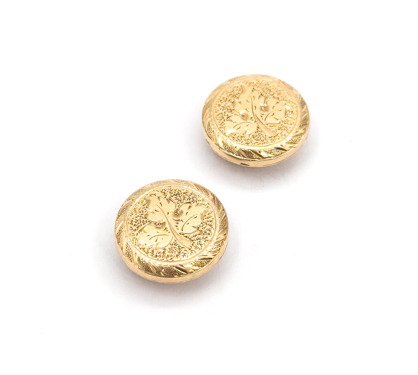 Victorian Circular Shirt Button Studs Cufflinks