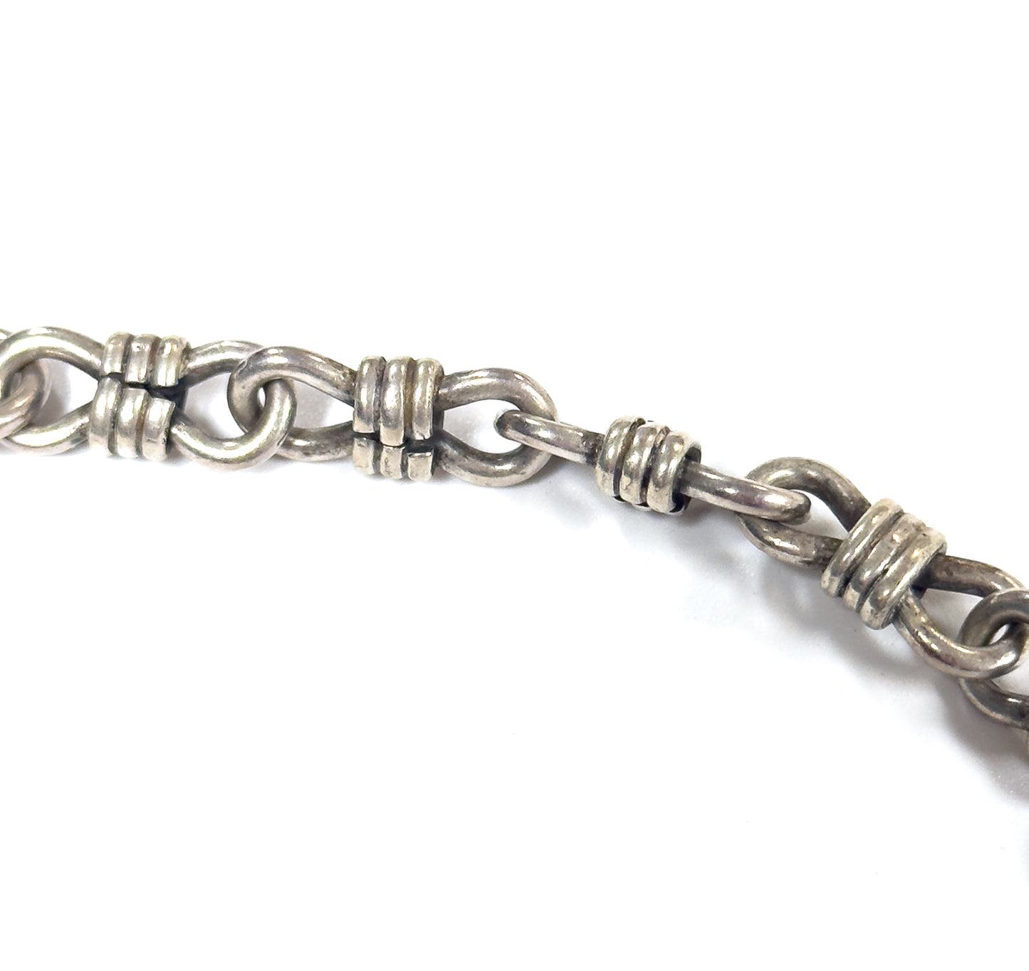 Mid-Century Green Quartz Cabochon Necklace in Sterling Silver