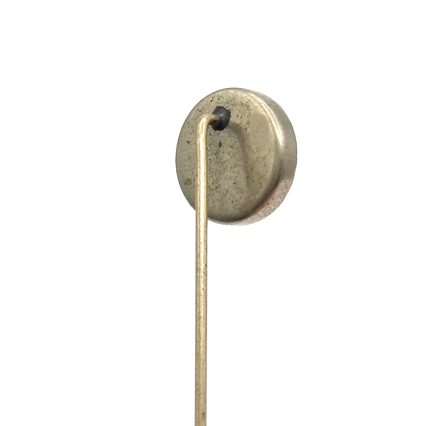 Vintage Reverse Painted Pheasant Stickpin in Base Metal