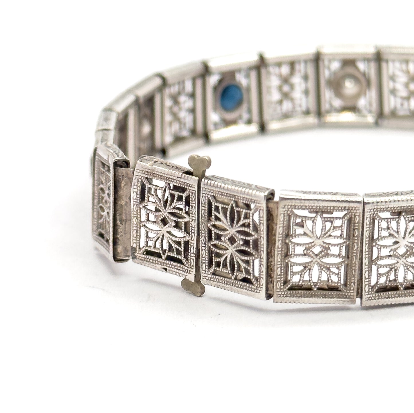 Art Deco Filigree Bracelet in Sterling Silver