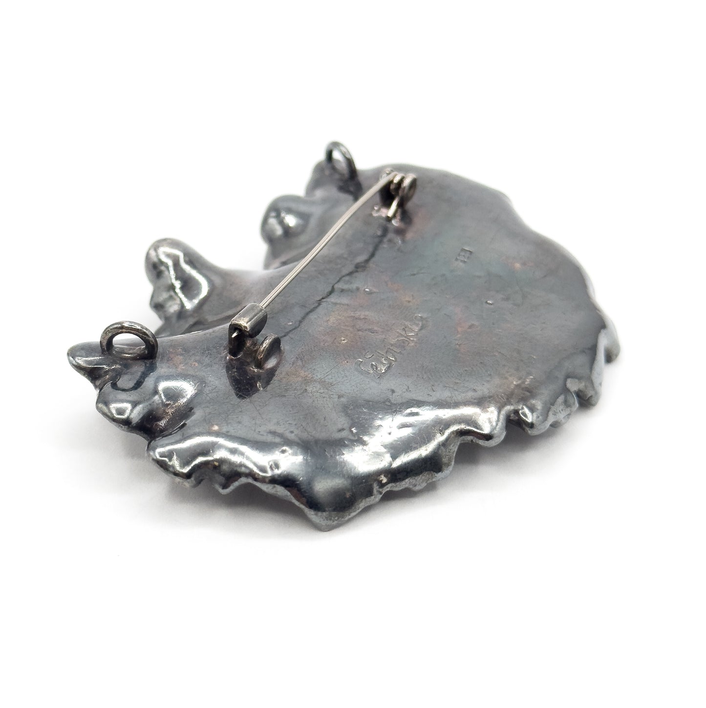 Amazing Vintage Flower Brooch in Sterling Silver