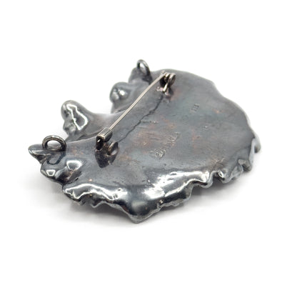 Amazing Vintage Flower Brooch in Sterling Silver