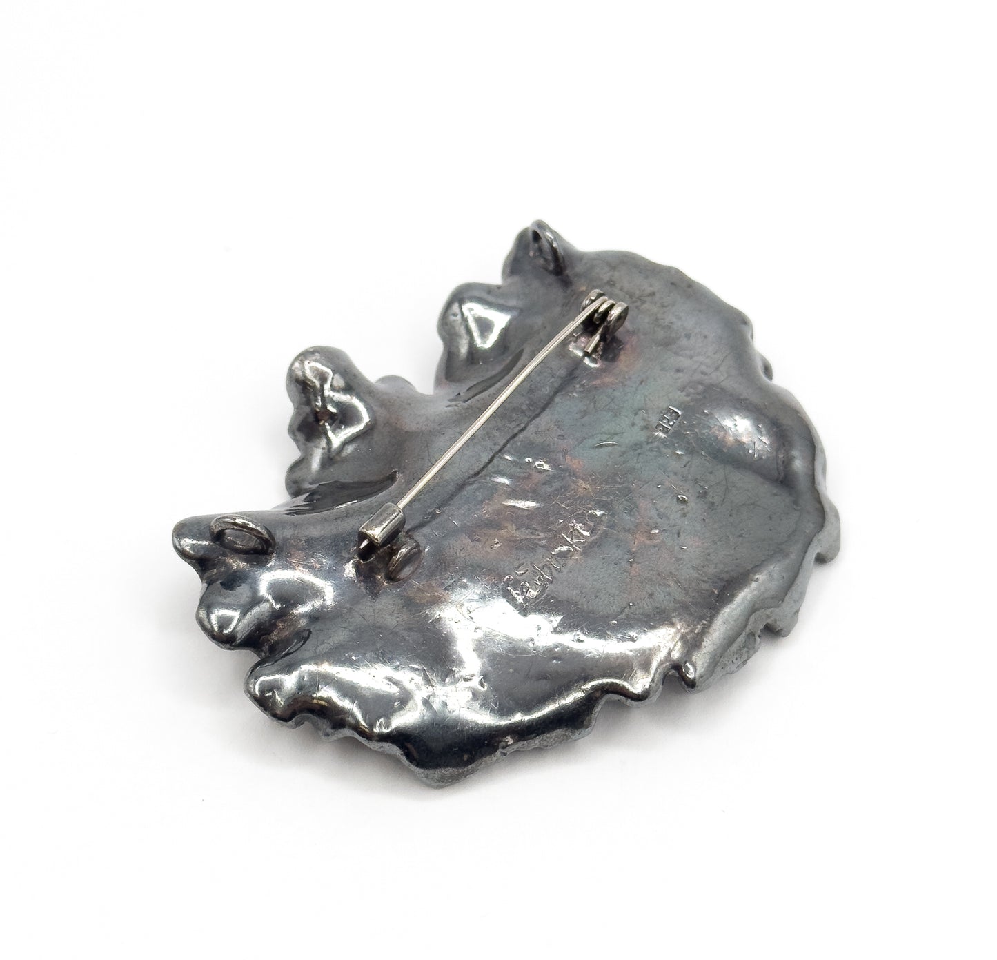 Amazing Vintage Flower Brooch in Sterling Silver