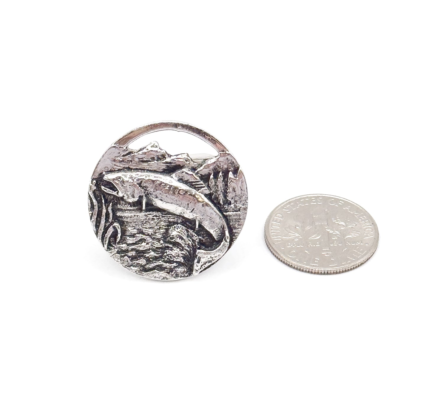 Vintage Silvertone Fish Cufflinkes