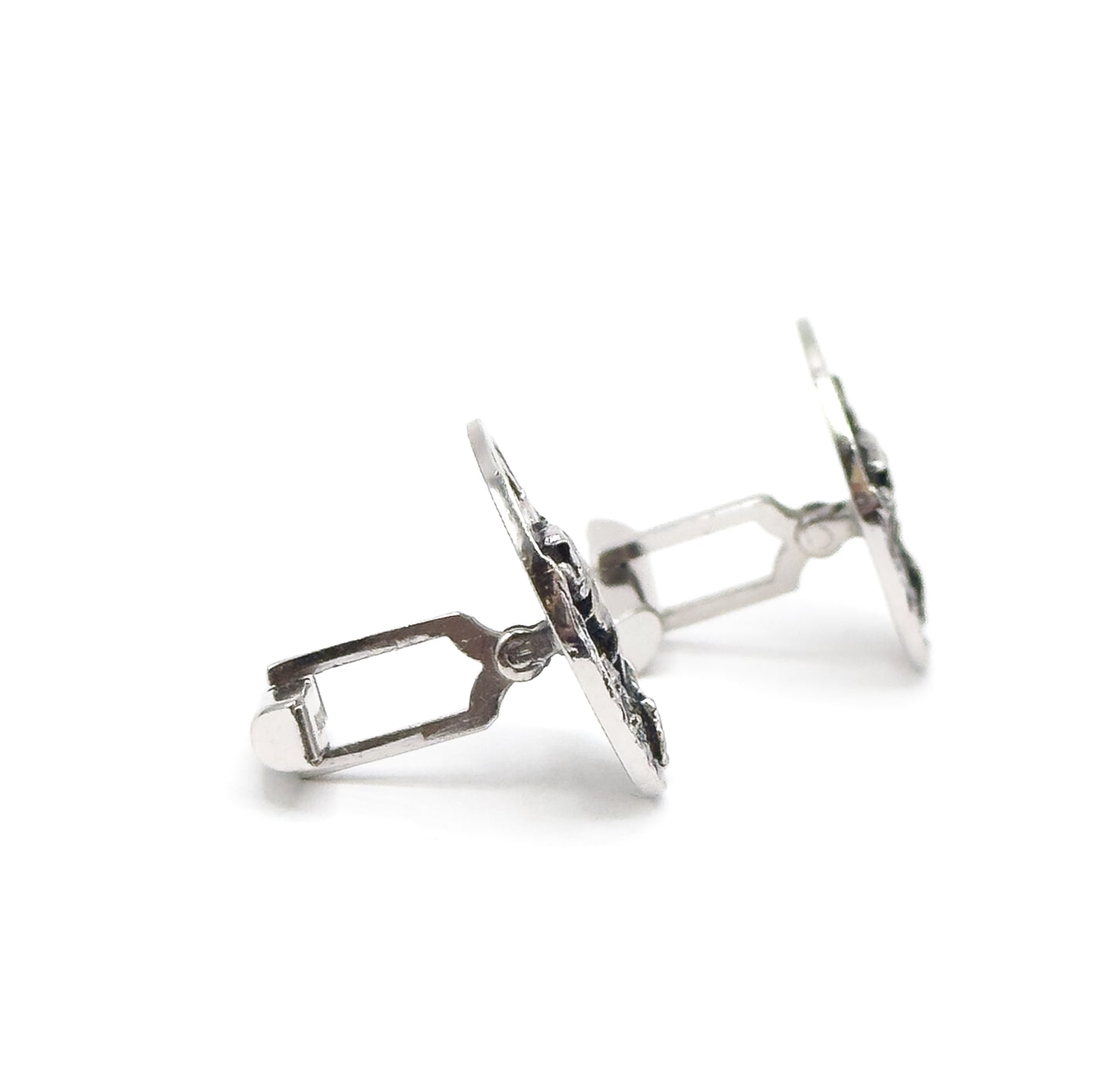 Vintage Silvertone Fish Cufflinkes