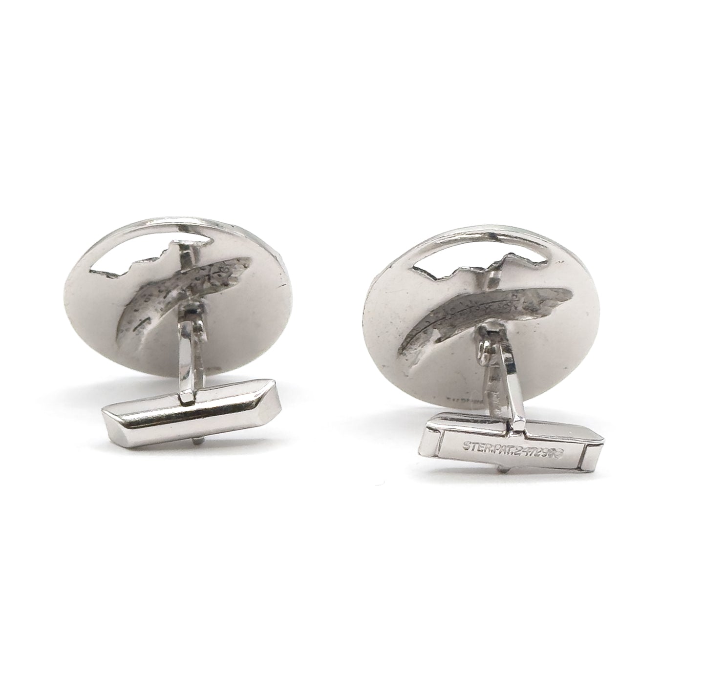 Vintage Silvertone Fish Cufflinkes