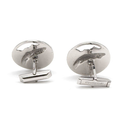 Vintage Silvertone Fish Cufflinkes