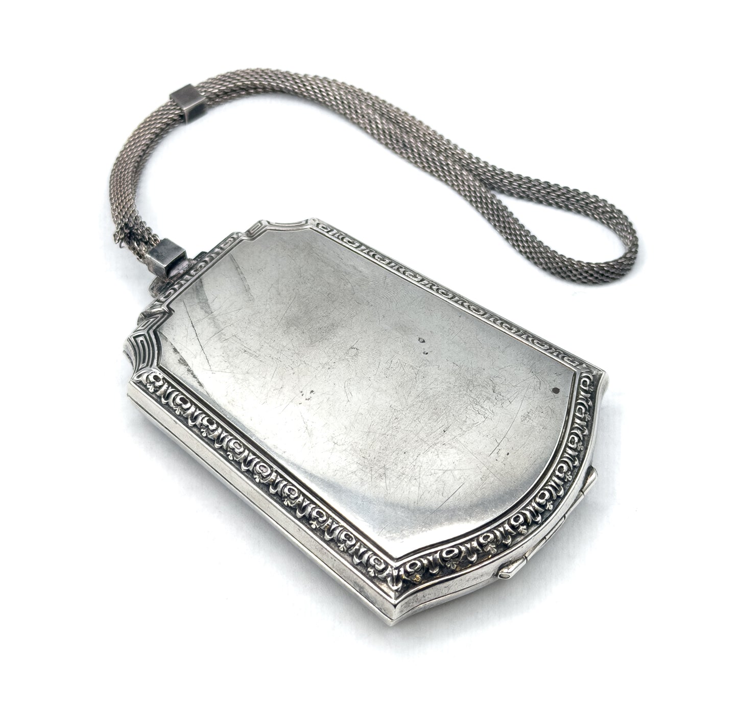 Art Deco Sterling Silver Compact Miniadure Purse