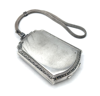 Art Deco Sterling Silver Compact Miniadure Purse