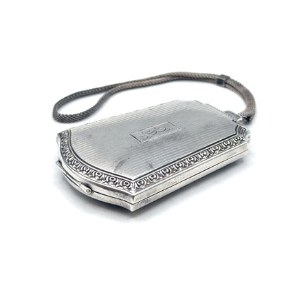 Art Deco Sterling Silver Compact Miniadure Purse