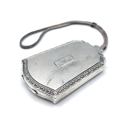 Art Deco Sterling Silver Compact Miniadure Purse