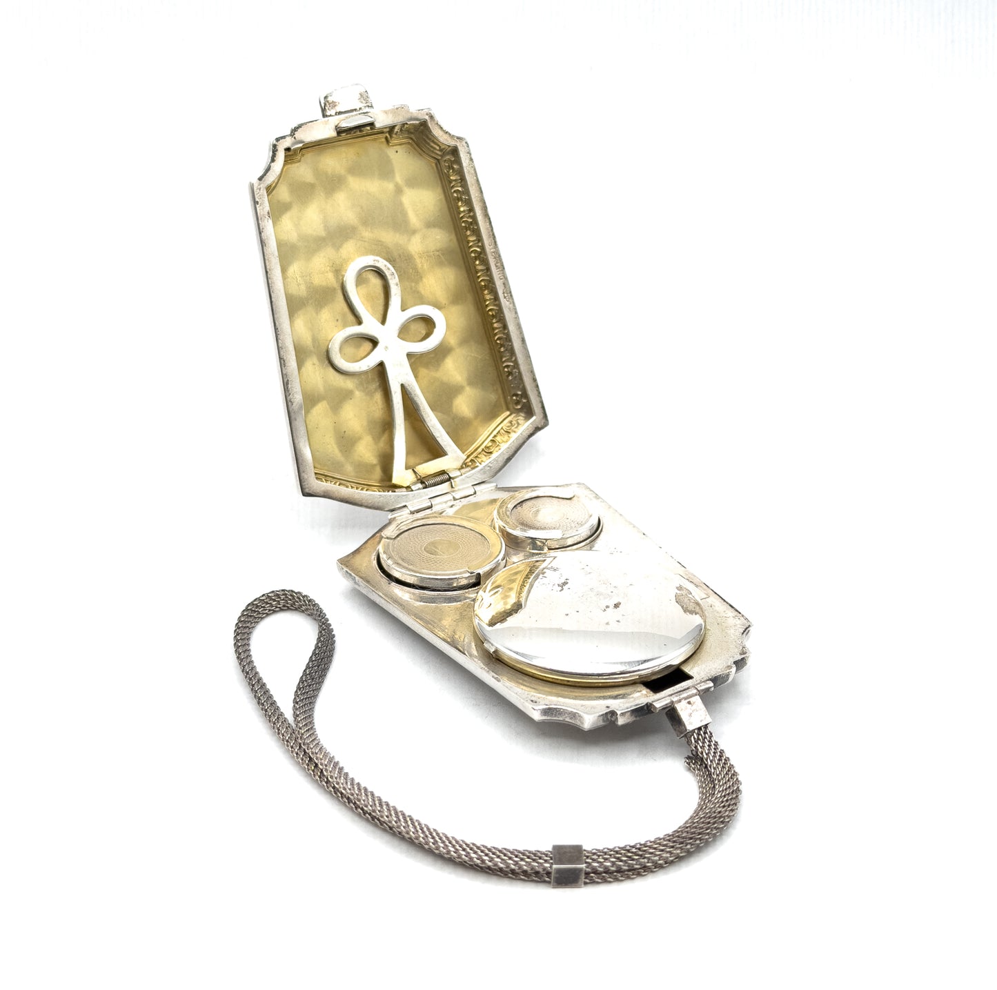 Art Deco Sterling Silver Compact Miniadure Purse