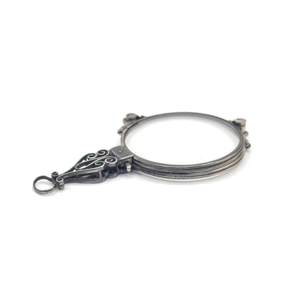 Antique Edwardian Folding Lorgnette Glasses Quizzer Pendant