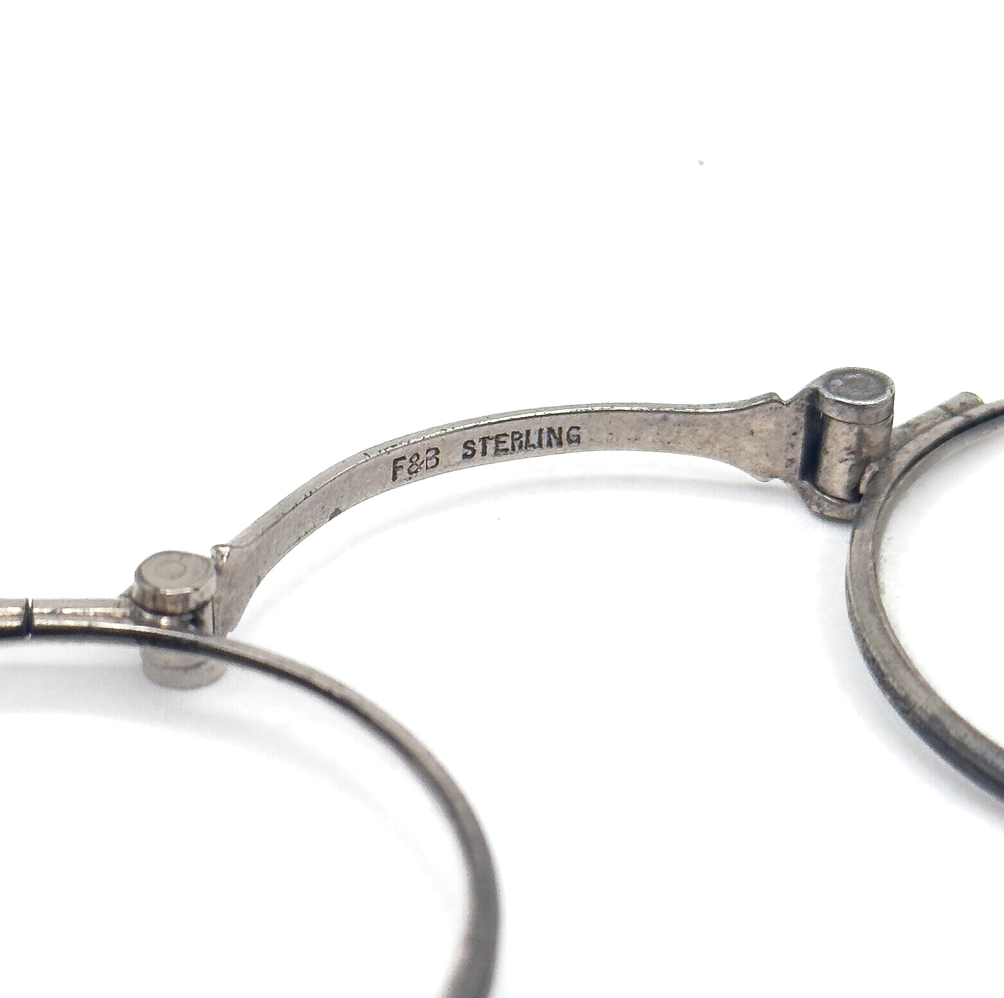 Antique Edwardian Folding Lorgnette Glasses Quizzer Pendant