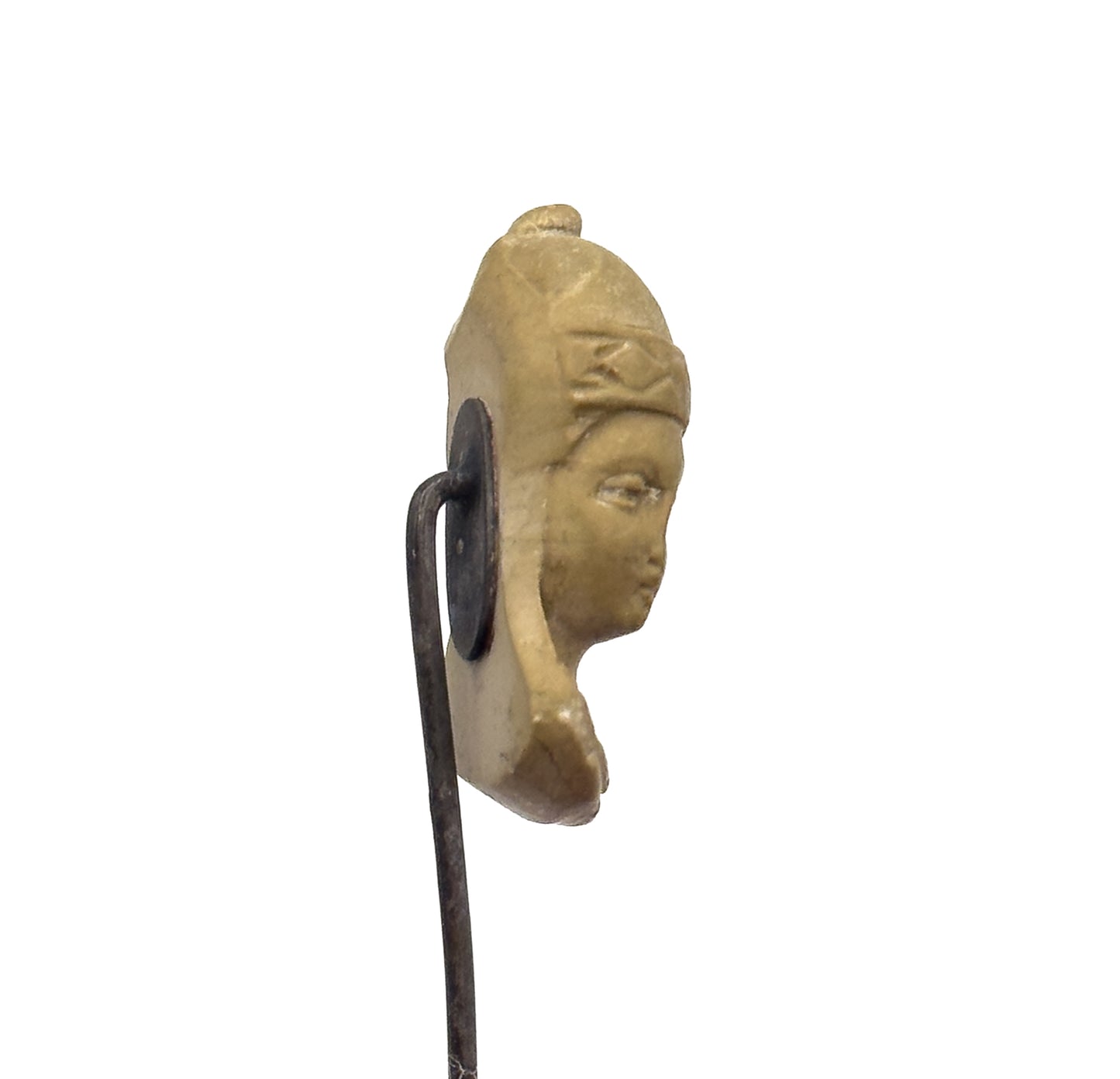 Victorian Grand Tour Lava Cameo Stick Pin