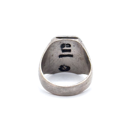 Vintage Leo Zodiac Signet in Sterling Silver