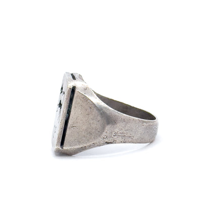 Vintage Leo Zodiac Signet in Sterling Silver