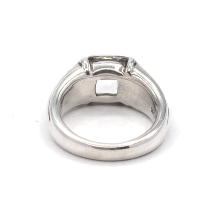 Vintage crystal sugar loaf ring in Silver